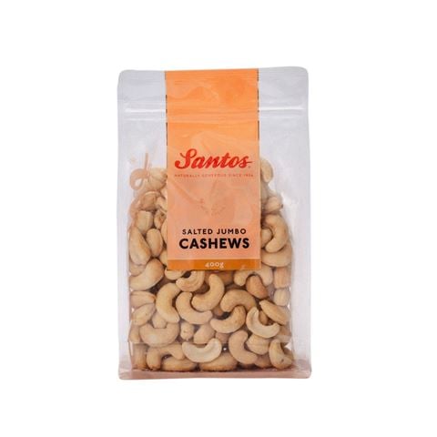 Santos - Salted Jumbo Cashews 400g