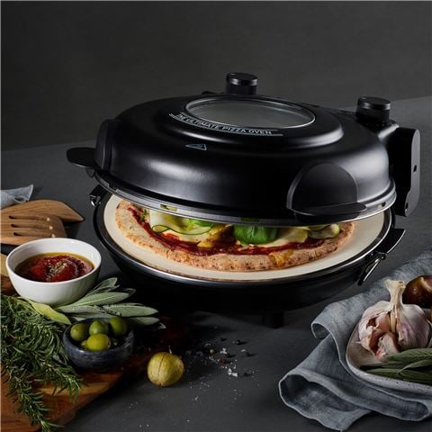 Masterpro - The Ultimate Pizza Oven w/Window & Paddles Black