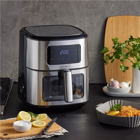 Masterpro - Digital Air Fryer Stainless Steel 6.5L
