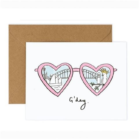 Miss Peahen - G'day Greeting Card