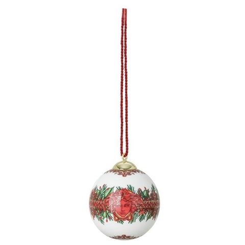 Versace - Ltd. Ed. I Love Baroque Holiday Porcelain Ball Ornament 7.5cm