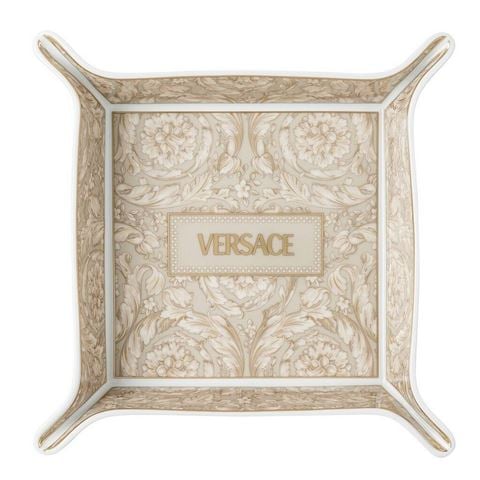 Versace - Barocco Gifts Vide Poche Dish Beige 18cm
