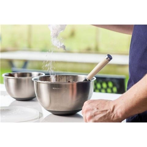 KitchenAid - Stainless Steel Mixing Bowl w/ Lid Set 2pce