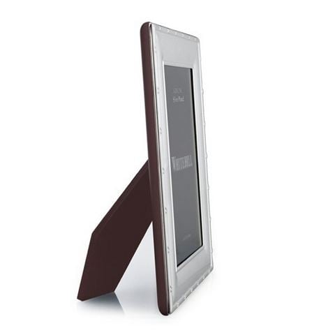 Whitehill - Silver Plated Reed & Ribbon Photo Frame w/Wooden Back 10x15cm