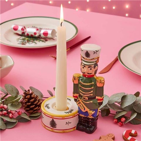 Spode Christmas Tree Nutcracker Candle Holder - Peter's of Kensington
