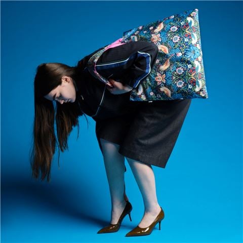 LOQI - William Morris Strawberry Thief Neon Recycled Bag