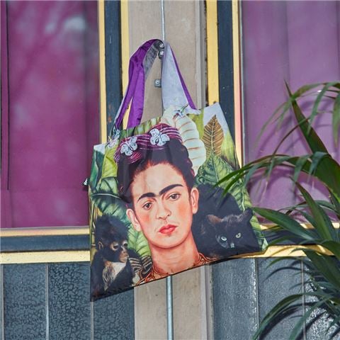 LOQI - Frida Kahlo Self Portrait With Hummingbird Recycled Bag