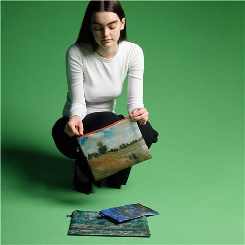 LOQI - Claude Monet Recycled Zip Pocket Set 3pce