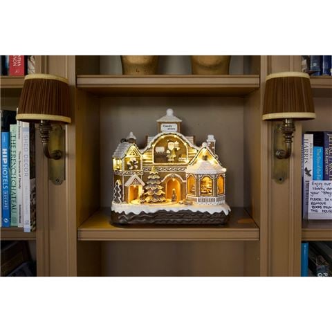 Christmas - Piped LED Musical Gingerbread Village