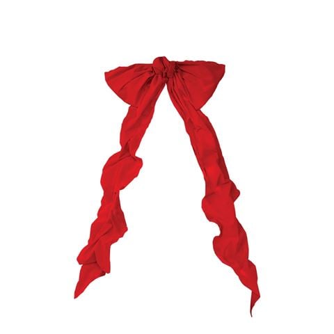 Christmas - Luxe Red Velvet Tree Bow Topper