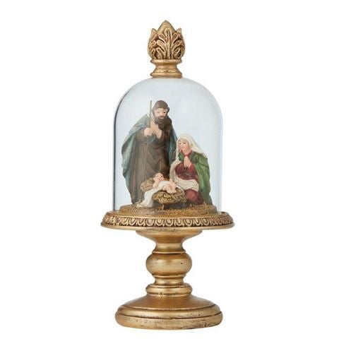 Christmas Nativity Scene in Cloche 9x21cm - Peter's of Kensington