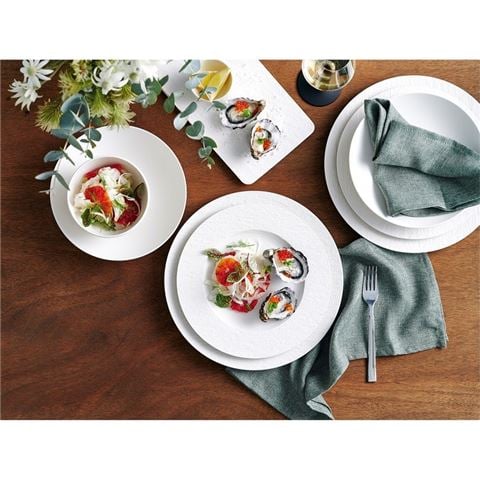 Villeroy & Boch - Manufacture Rock Dinner Set White 8pce
