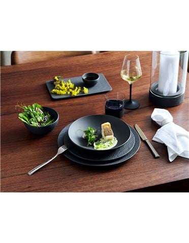 Villeroy & Boch - Manufacture Rock Dinner Set Black 8pce