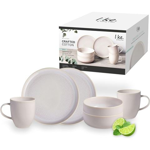 Villeroy & Boch - Crafted Tableware Set Cotton 6pce
