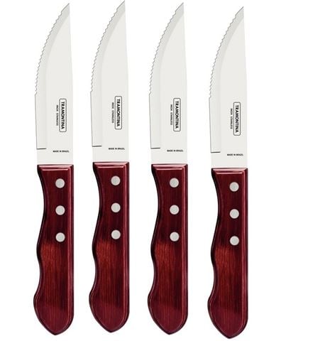 Tramontina - Churrasco Jumbo Steak Knife Set Red 4pce