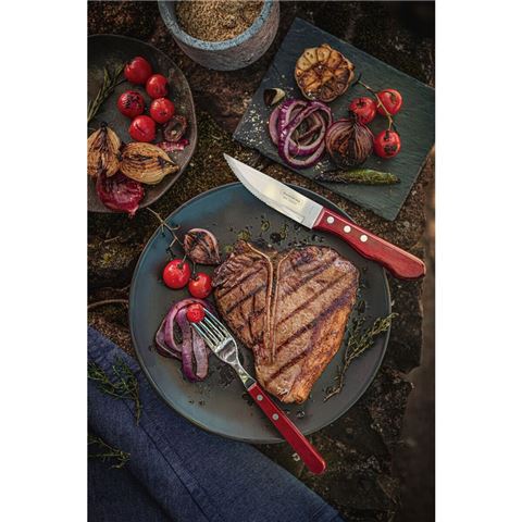 Tramontina - Churrasco Polywood Jumbo Cutlery Set Red 12pce
