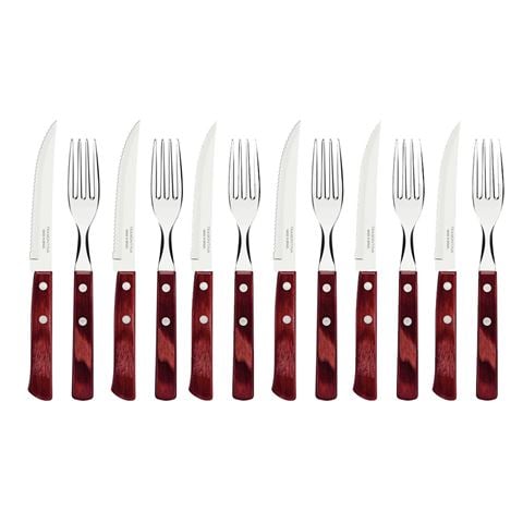 Tramontina - Churrasco Traditional Cutlery Set Red 12pce