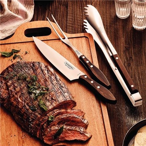 Tramontina - Churrasco Polywood Barbeque Set 3pce