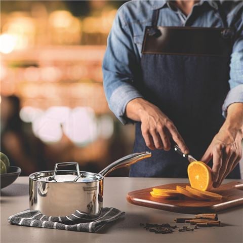 Tramontina - Grano Tri-Ply Clad Saucepan 20cm/3.1L