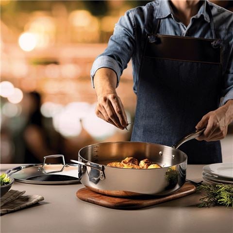 Tramontina - Grano Tri-Ply Clad Sauté Pan w/Lid 30cm/5.6L