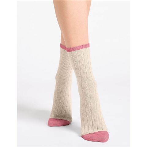 Levante - Serena Rib Crew Socks Chai