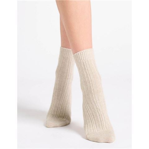 Levante - Angelina Cable Crew Sock Chai