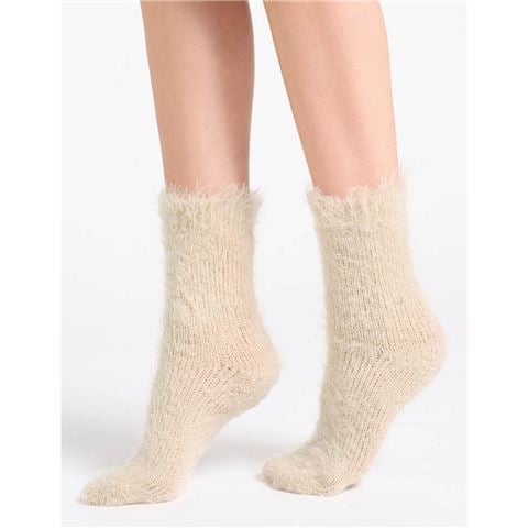Levante - Furry Plush Socks Milk