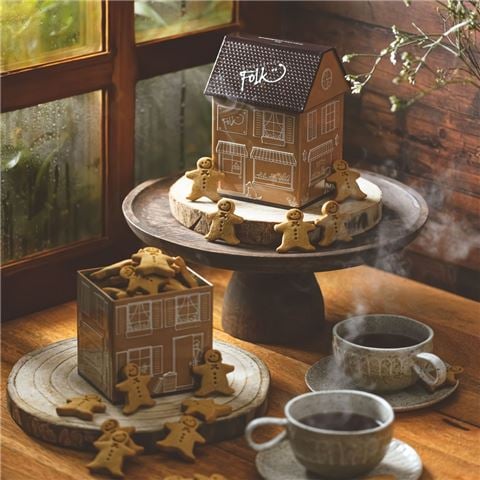 Gingerbread Folk - Gingerbread Bakery Cookie Tin 200g