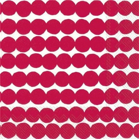 Marimekko - Rasymatto Red Lunch Napkins 20pce