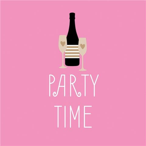 Paper Products - Cheers to Rose Lunch Napkin 33x33cm 20pce