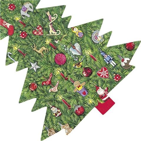 IHR - Lunch Napkin Set  Bright Christmas Tree 33x33cm 20pce