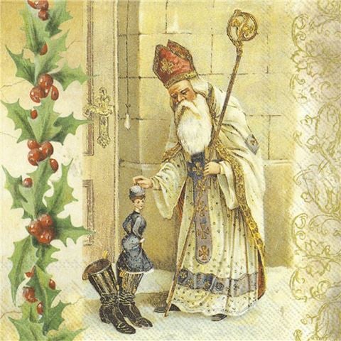 IHR - Sinterklaas Lunch Napkin Set 33x33cm 20pce