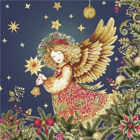 IHR - Opulent Angel Blue 33x33cm 20pce