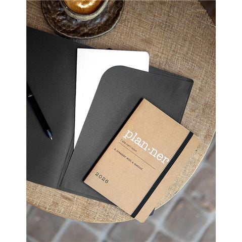 Letts - Eco Writers Words A5 Week To View Diary 2026 Black