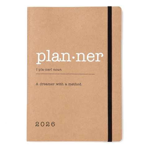 Letts - Eco Writers Words A5 Week To View Diary 2026 Kraft