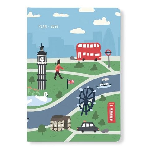 Letts - Wanderlust A5 Week To View Diary 2026 London