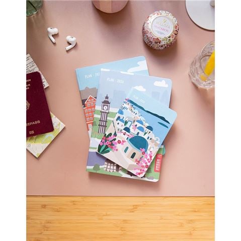 Letts - Wanderlust A6 Week To View Diary 2026 Santorini