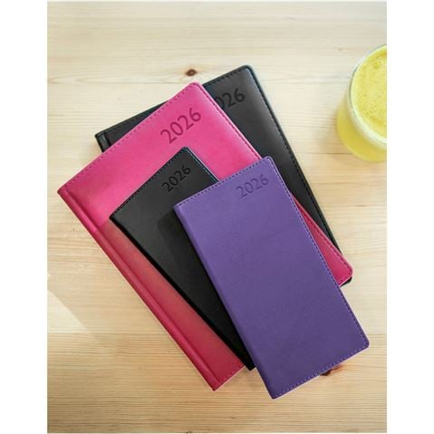 Letts - Verona Slim Week To View Diary 2026 Black