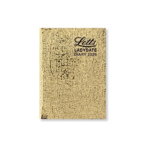 Letts - Ladydate Mini Pocket Week To View Diary 2026 Gold