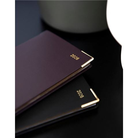 Letts - Roma Slim Week To View Diary w/appts 2026 Black