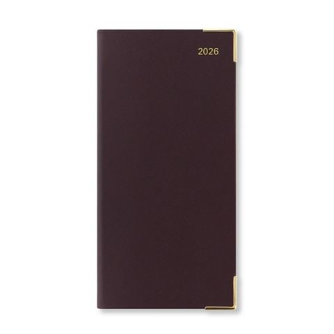 Letts - Roma Slim Week To View Diary w/appts 2026 Burgundy