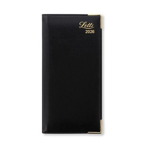 Letts - Lexicon Slim Landscape Week To View Diary w/appts 2026 Black