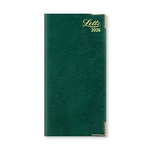 Letts - Lexicon Slim Landscape Week To View Diary w/appts 2026 Green