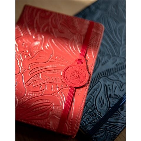 Letts - Baroque A5 Week To View Diary 2026 Red