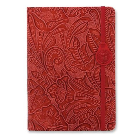 Letts - Baroque A5 Week To View Diary 2026 Red