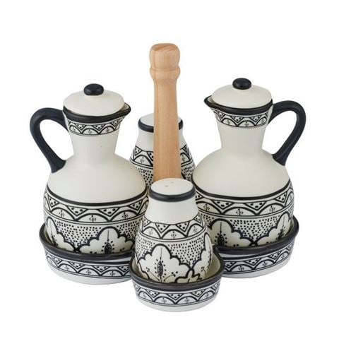 Coast To Coast - Aleah Ceramic Cruet Set 5pce