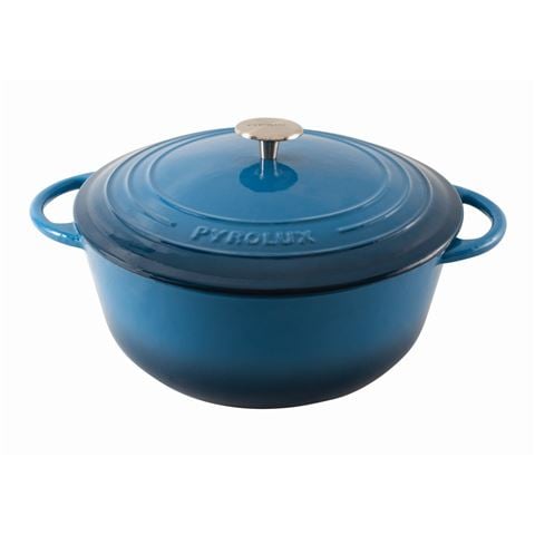 Pyrolux Pyrochef Round French Oven Ocean Blue 28cm/6L - Peter's of Kensington