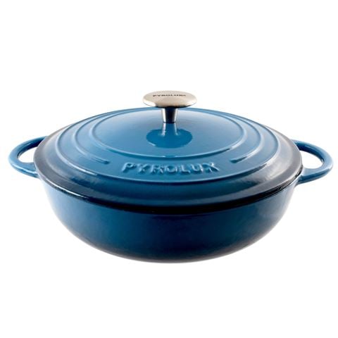 Pyrolux - Pyrochef Low Casserole Ocean Blue 28cm/4L