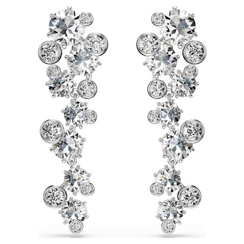 Swarovski Jewellery Constella Drop Earrings Crystal w/Rhodium Plate Mixed Cuts - Peter's of Kensington