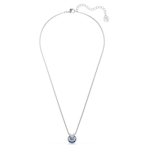 Swarovski Jewellery - Bella V Blue Crystal Pendant w/Rhodium-Plate